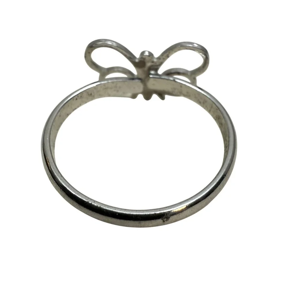 VTG c1973 Sarah Coventry Butterfly Ring Silver Tone Adjustable Statement Jewelry